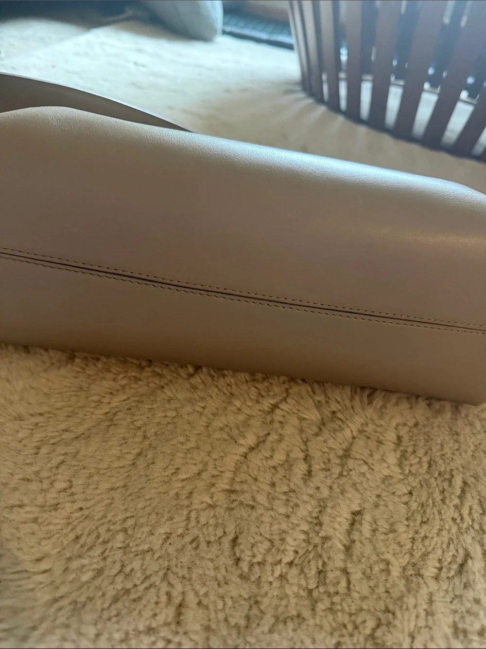 Marc Jacobs Taupe Leather Crossbody with Gold Accents